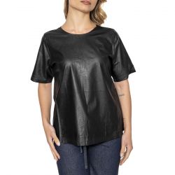 Motel Rocks-Hummingbird T-Pu Black - Maglietta Girocollo Donna Nera-MRCHUM TP13HUM-BLK