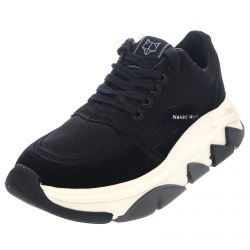 NAKED WOLFE-Waves Sneakears - Black Combo - Scarpe Profilo Basso Donna Nere-NWSWAVES-BLACK