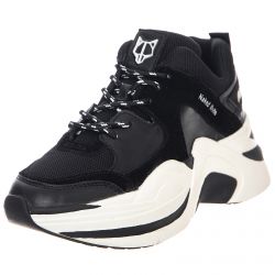 NAKED WOLFE-Womens Track Black / White Shoes-NWSTRACK-BLKWHT