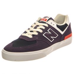 New Balance-Numeric Skateboarding Plum Leather / Textile - Scarpe Profilo Basso Uomo Viola