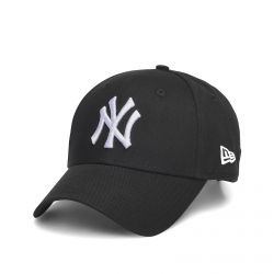 New Era-9Forty League Basic NY Yankees Hat - Black / White - Cappellino con Visiera Nero-10531941