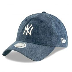New Era-Female Acid Denim 9Twenty New York Yankees Navy / White - Cappellino con Visiera Blu