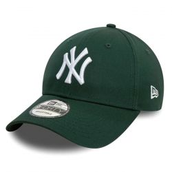 New Era-League Essential 9Forty New York Yankees Dark Green / White - Cappello con Visiera Verde