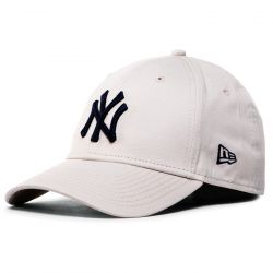 New Era-League Essential 9Forty New York Yankees Stone Beige - Cappellino con Visisera Bianco