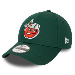 New Era-Minor League 9Forty Wayne Tin Caps Dark Green - Cappellino con Visiera Verde