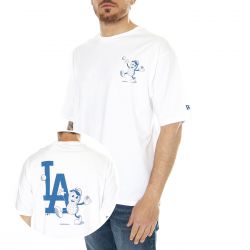 New Era-MLB Food Graphic OS Tee Los Angeles Dodgers White / Navy
