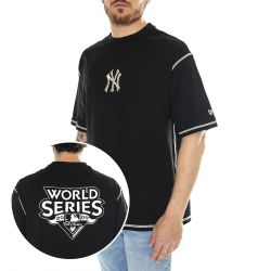 New Era-MLB World Series OS Tee New York Yankees Black / Off White - Maglietta Girocollo Uomo Nera