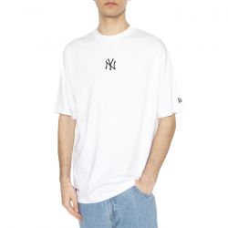 New Era-Mos MLB Le Midi Tee New York Yankees White - Maglietta Girocollo Uomo Bianca