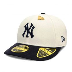 New Era-Pin 59Fifty New York Yankees Ivory / Navy - Cappellino con Visiera Multicolore