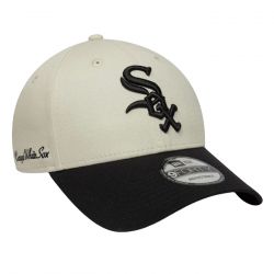 New Era-Side Script 9Forty Chicago White Sox Ivory / Black - Cappellino Multicolore