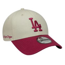 New Era-Side Script 9Forty Los Angeles Dodgers Ivory / Chj - Cappellino Multicolore