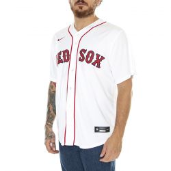 Nike-Boston Red Sox Replica Thuisshirt - Camicia Maniche Corte Uomo Bianca