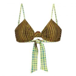 OAS-Tree Lines Onda Bikini Top Assorted - Top Costume da Bagno Donna Multicolore