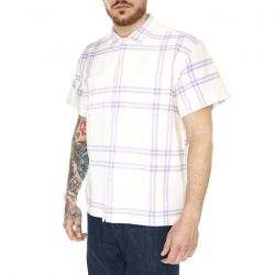 Obey-M' Bennie Woven SS Unbleached Multi Short-Sleeve Shirt