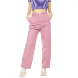 Obey-Brighton Carpenter Pant Vintage Pink - Pantaloni Donna Rosa