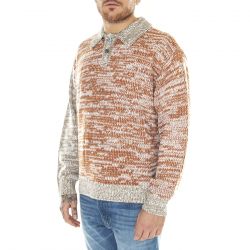 Obey-Carter Sweater Polo Brown Multi