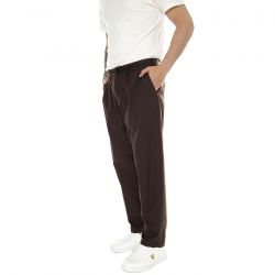 Obey-Fubar Pleated Pant Java Brown - Pantaloni Uomo Marroni