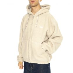 Obey-Gaze II Hooded Jacket Silver Grey - Felpa con Cappuccio Uomo Beige