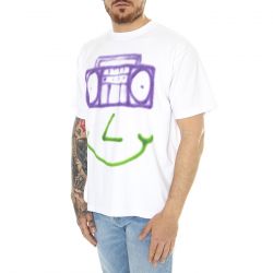 Obey-Happy Boombox Heavy Weight Classic Box Tee White