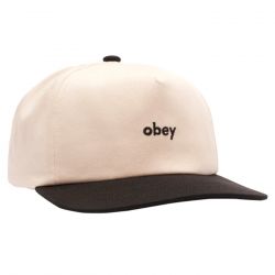 Obey-Obey Case 5 panel Snapback Black / Multi - Cappellino con Visiera Multicolore