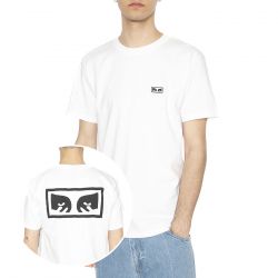 Obey-Obey Eyes 3 Tee White - Maglietta Girocollo Uomo Bianca