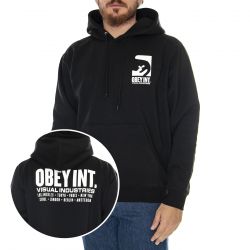 Obey-Obey Int. Visual Industries Premium Hooded Fleece Black