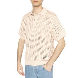 Obey-Obey Kody Polo Pale Pink - Polo in Maglia Rosa Uomo