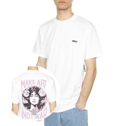 Obey-Obey Make Art Not War Tee White - Maglietta Girocollo Uomo Bianca