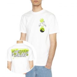Obey-Obey Pledge Allegiance Tee White - Maglietta Girocollo Uomo Bianca