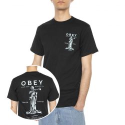 Obey-Obey Premium Sound Tee Black - Maglietta Girocollo Uomo Nera