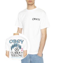 Obey-Obey Sensory Exploration Tee White - Maglietta Girocollo Uomo Bianca