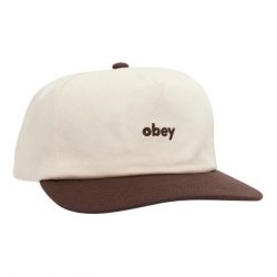 Obey-Obey Shade 5 Panel Snapback Unbleached Multi - Cappellino con Visiera Multicolore