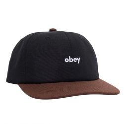 Obey-Obey Shade 6 Panel Snapback Black Multi - Cappellino con Visiera Multicolore