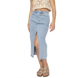 Obey-Simplex Denim Skirt Cirrus - Gonna Denim Jeans Blu