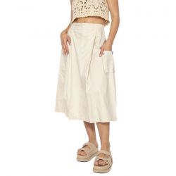 Obey-Surface Cargo Skirt Silver Birch - Gonna Beige