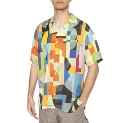 OLOW-Aloha Abtsract Multicolored - Camicia Maniche Corte Uomo Multicolore