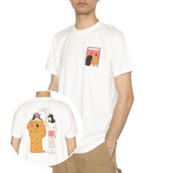 OLOW-Bear Off White Tee - Maglietta Girocollo Uomo Bianca