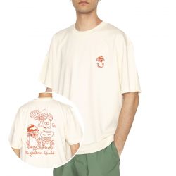 OLOW-Hats Club Ivory Tee - Maglietta Girocollo Uomo Beige