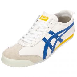 ONITSUKA TIGER-Mens Mexico 66 White / Freedom Blue Lace-Up Shoes-1183A201-100