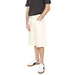 Only & Sons-Carl Balloon Ecru 4145 Pim Denim Shorts Ecru - Bermuda Uomo Bianchi