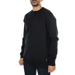 Only & Sons-Dan Life Reg Heavy Sweat Crew Black - Felpa Girocollo Uomo Nera