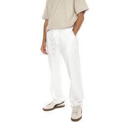 Only & Sons-Sinus Loose 0007 Cot Lin Pant Noos Bright White - Pantaloni Uomo Bianchi