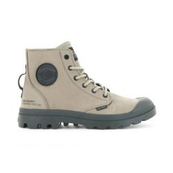 PALLADIUM-Pampa Hi Supply Lth Dune - Scarpe Stringate Profilo Alto Donna Beige