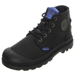 PALLADIUM-Youth Pampa Supply  Lth Black / Black Lace-Up Shoes-PAK58366-001-M