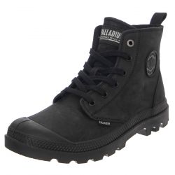 PALLADIUM-W' Pampa Hi Zip Black Shoes - Stivaletti alla Caviglia Uomo Neri-PA-06442-008-M