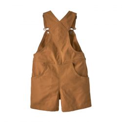Patagonia-Baby Stand Up Shortalls Umber Brown - Salopette Bambino Marrone