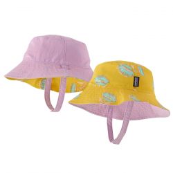 Patagonia-Baby Sun Bucket Hat Summer Plant: Shine Yellow - Cappellino da Pescatore Reversibile Bambino Multicolore