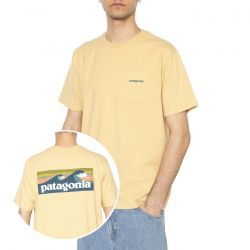 Patagonia-M's Boardshort Logo Pocket Responsibili-Tee BWX - Maglietta Girocollo Uomo Arancione