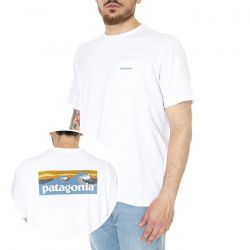 Patagonia-M's Boardshort Logo Pocket Responsibili-Tee White - Maglietta Girocollo Uomo Bianca