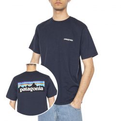 Patagonia-M's P-6 Logo Responsibili-Tee NENA - Maglietta Girocollo Uomo Blu